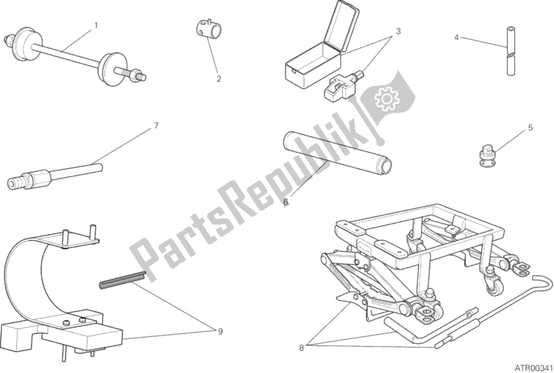 All parts for the Workshop Service Tools, Frame of the Ducati Scrambler Mach 2. 0 803 2018